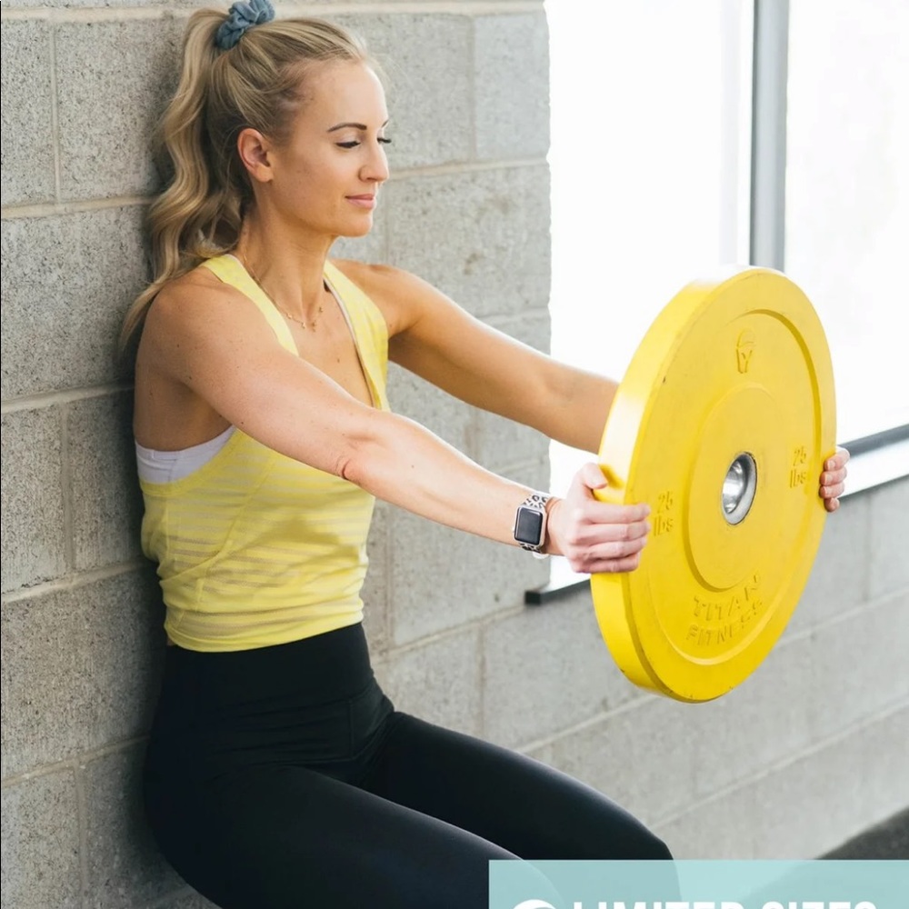 Zyia Lemon Nimbus Split Back Tank